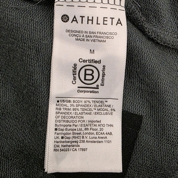 Athleta Balance Wrap Cardigan in Dark Loden Green Size Medium EUC - Picture 5 of 10